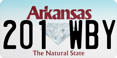 AR license plate 201WBY