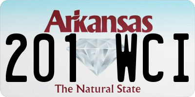 AR license plate 201WCI