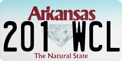 AR license plate 201WCL