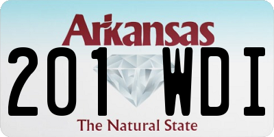 AR license plate 201WDI