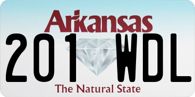 AR license plate 201WDL