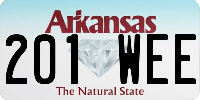 AR license plate 201WEE
