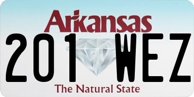 AR license plate 201WEZ