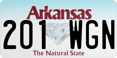 AR license plate 201WGN