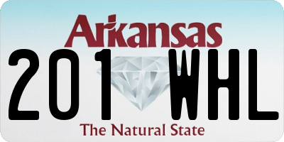 AR license plate 201WHL