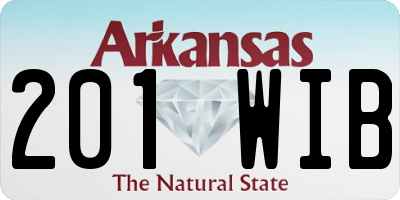 AR license plate 201WIB