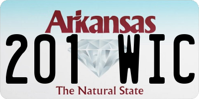 AR license plate 201WIC