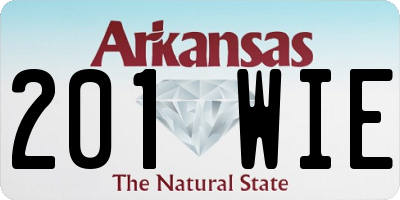 AR license plate 201WIE