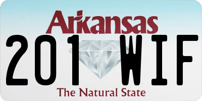 AR license plate 201WIF