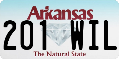 AR license plate 201WIL