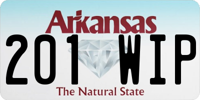 AR license plate 201WIP