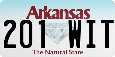 AR license plate 201WIT