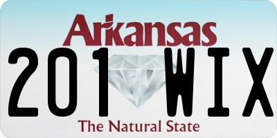 AR license plate 201WIX