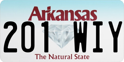 AR license plate 201WIY