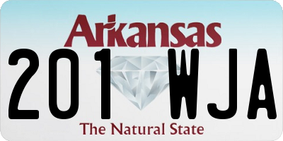 AR license plate 201WJA