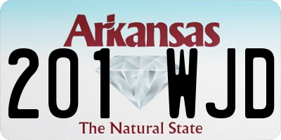 AR license plate 201WJD