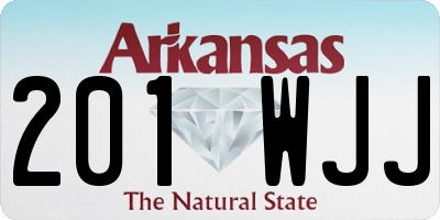 AR license plate 201WJJ
