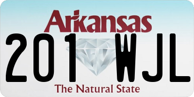 AR license plate 201WJL