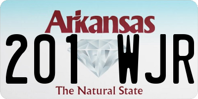 AR license plate 201WJR