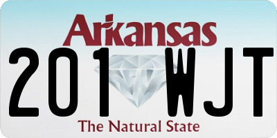 AR license plate 201WJT