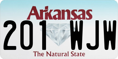 AR license plate 201WJW