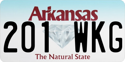AR license plate 201WKG