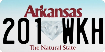 AR license plate 201WKH