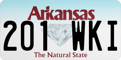 AR license plate 201WKI