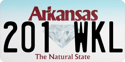 AR license plate 201WKL