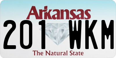 AR license plate 201WKM