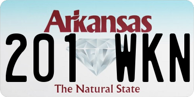 AR license plate 201WKN