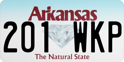 AR license plate 201WKP