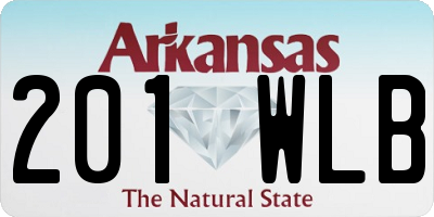 AR license plate 201WLB