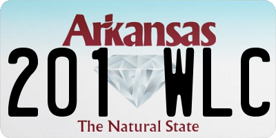 AR license plate 201WLC