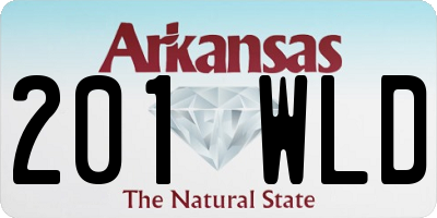 AR license plate 201WLD