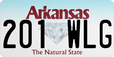 AR license plate 201WLG