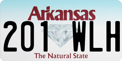 AR license plate 201WLH
