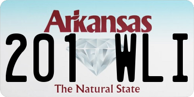 AR license plate 201WLI