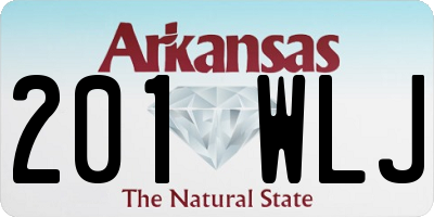 AR license plate 201WLJ