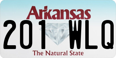 AR license plate 201WLQ