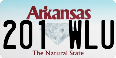 AR license plate 201WLU