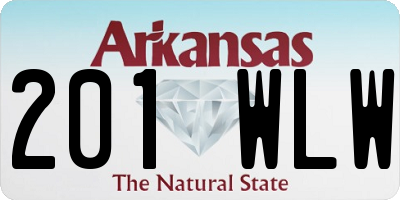 AR license plate 201WLW