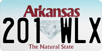 AR license plate 201WLX
