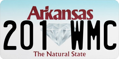 AR license plate 201WMC