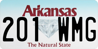 AR license plate 201WMG