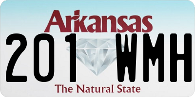 AR license plate 201WMH