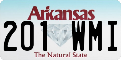 AR license plate 201WMI