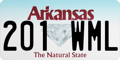 AR license plate 201WML