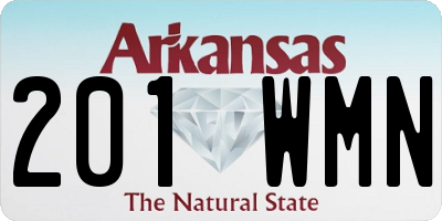 AR license plate 201WMN