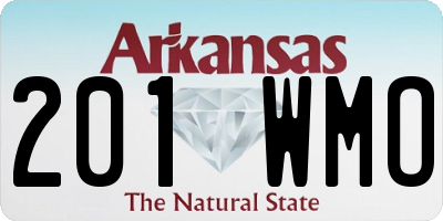 AR license plate 201WMO